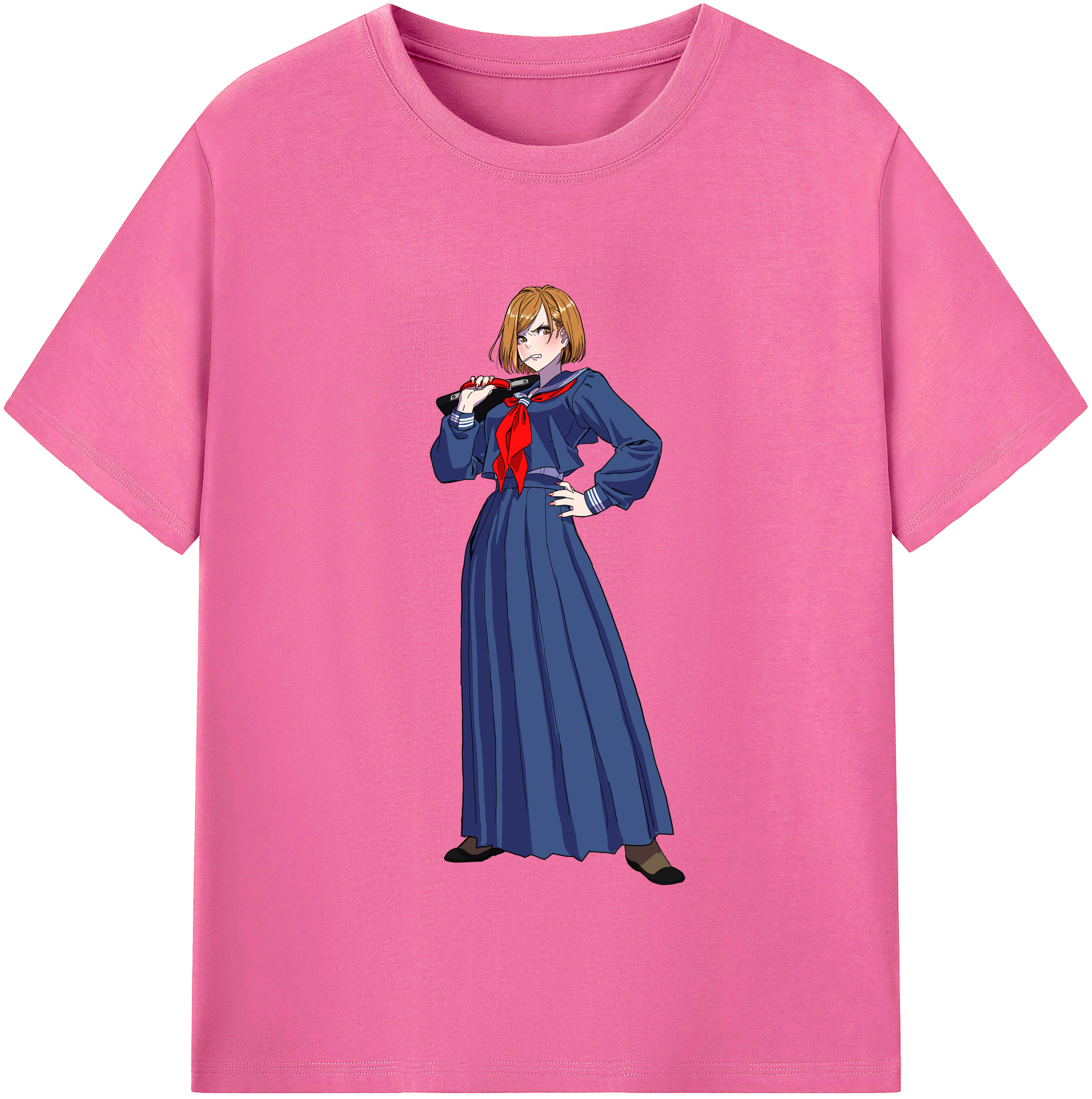 （画像用） 呪術廻戦 Jujutsu Kaisen レディースカジュアルプリントTシャツ（綿100％）
